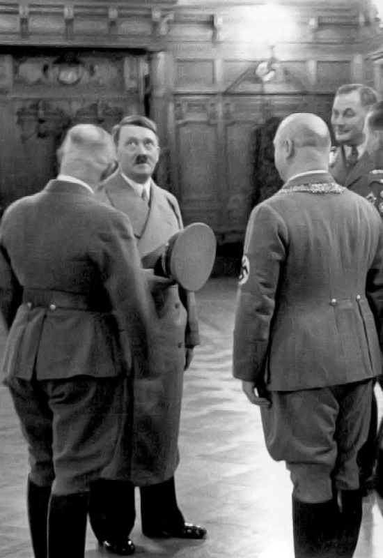 Adolf Hitler visits Frankfurt's town hall